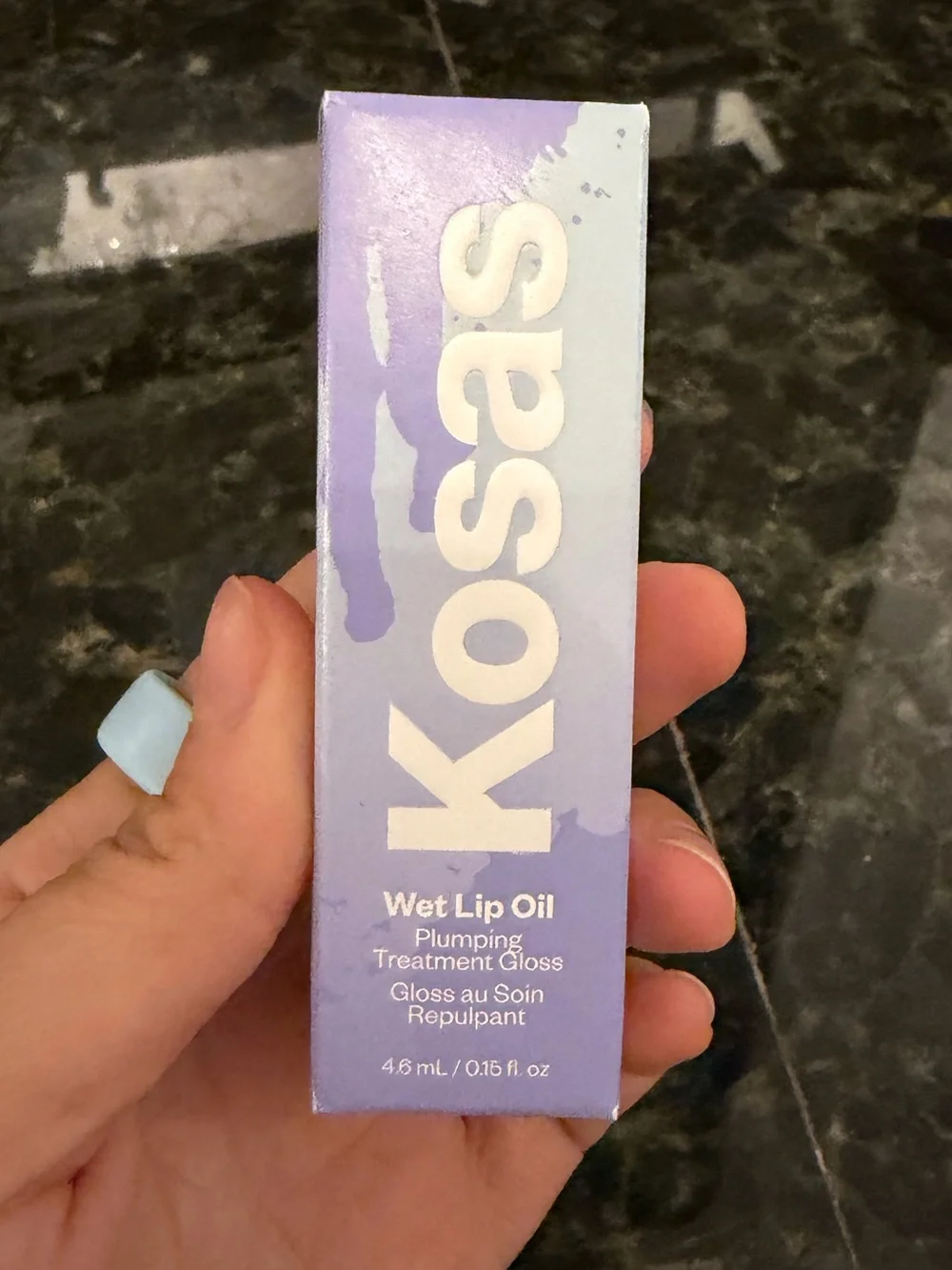 NEW in box - Kosas wet lip oil gloss plumping peptide lip treatment grapesicle
